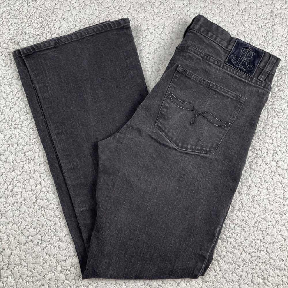 Lauren Ralph Lauren Jeans Womens Size 10 Black Denim Classic Bootcut Mid-Rise